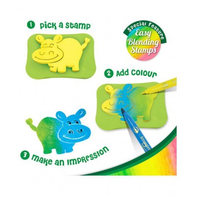 Imagimake Stamp Art - Jungle - DIY Kids Art Set - For Girls and Boys 3 Years+
