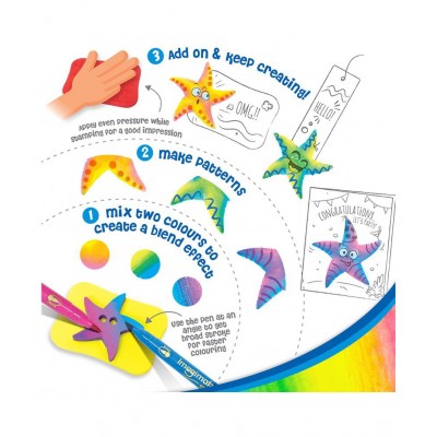 Imagimake Stamp Art - Ocean - DIY Kids Art Set - For Girls and Boys 3 Years+