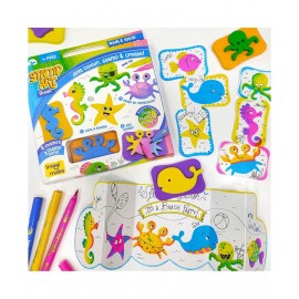 Imagimake Stamp Art - Ocean - DIY Kids Art Set - For Girls and Boys 3 Years+