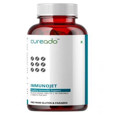 Immunojet Ayurvedic Immunity Booster & General Well-Being Tablets for adults with Amla, Triphala, Neem and many more (60 Tablets) Immunojet Ayurvedic Immunity Booster & General Well-Being Tablets for adults with Amla, Triphala, Neem and many more (60 Tablets)