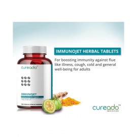 Immunojet Ayurvedic Immunity Booster & General Well-Being Tablets for adults with Amla, Triphala, Neem and many more (60 Tablets)
