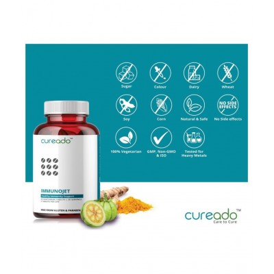 Immunojet Ayurvedic Immunity Booster & General Well-Being Tablets for adults with Amla, Triphala, Neem and many more (60 Tablets) Immunojet Ayurvedic Immunity Booster & General Well-Being Tablets for adults with Amla, Triphala, Neem and many more (60 Tablets)