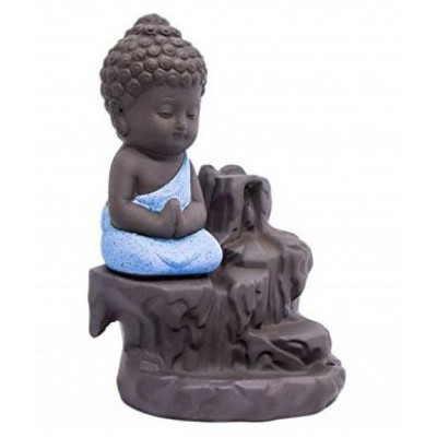 Incense stand  with Smoke fountain child buddha