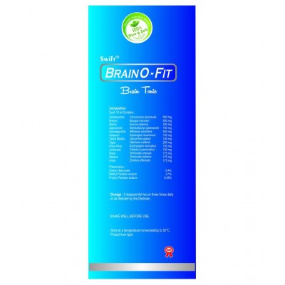 Ind-Swift Brain O Fit-Brain Tonic Liquid 225 ml Pack Of 1