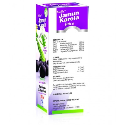 Ind-Swift Jamun Karela Juice with Neem & Methi Liquid 500 ml Pack Of 1