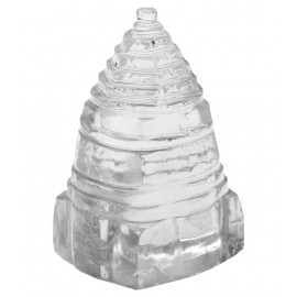 Indiangiftemporium White Glass Sphatic Shri Yantra Indiangiftemporium White Glass Sphatic Shri Yantra