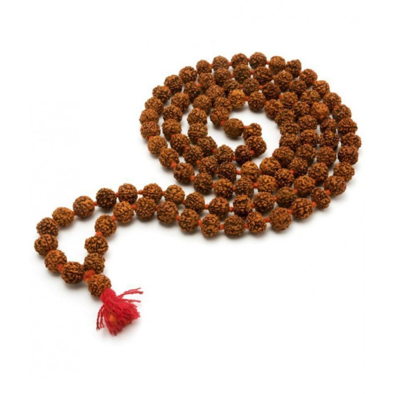 Indigo Creatives Brown Powerful Small Rudraksha Mala (108 Beads) - Pack of 1