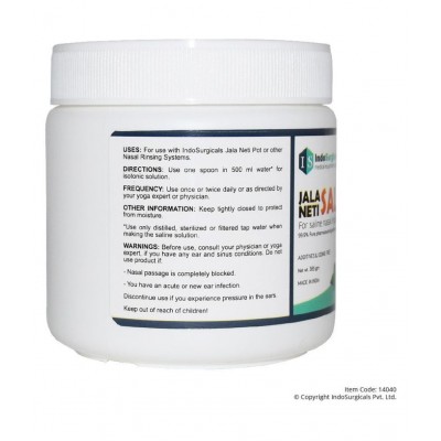 IndoSurgicals Jala Neti Salt Plus, 385 gm