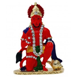 J P Kulin Red Meena Hanuman Idol
