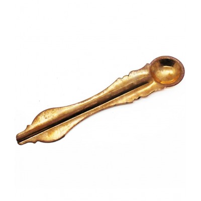 JDS Puja Articles Pure Copper Panch patra with Spoon for Pooja Copper Kalash (No:S)