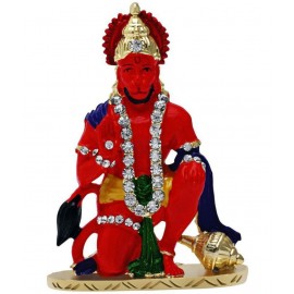 JSK COLLECTION Kulin Red Meena Hanuman Idol JSK COLLECTION Kulin Red Meena Hanuman Idol