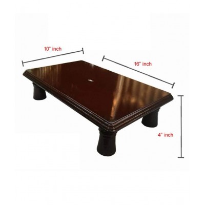 JVJP I Wood Manai Palagai / Pooja Stand, Size: 10x16x4 Inches