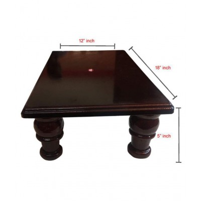 JVJP I Wood Manai Palagai / Pooja Stand, Size: 12x8x5 Inches