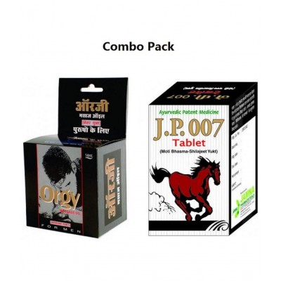 Jamna Pharmaceuticals ORGY MASSAGE  OIL 14 ML AND J.P 007 TABLETS 50