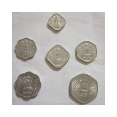 Jaya Collection 1 2 3 5 10 and 20 aluminium Paise set...Ideal for the collection or school projects. Jaya Collection 1 2 3 5 10 and 20 aluminium Paise set...Ideal for the collection or school projects.