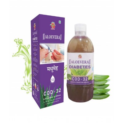 Jeevanras Aloevera Cod 32 (1000 ml) Pack of 2 | WHO-GLP,GMP Certified Product | No Added Colour | No Added Sugar