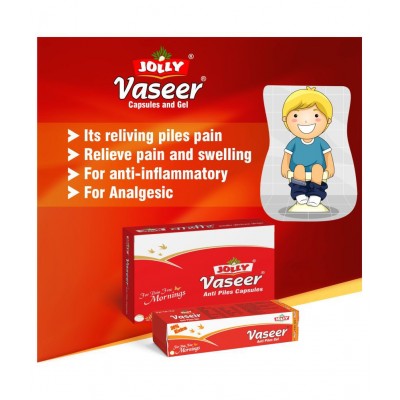 Jolly Anti-Piles Vaseer Cap - 30 Capsule 3 gm Pack of 3