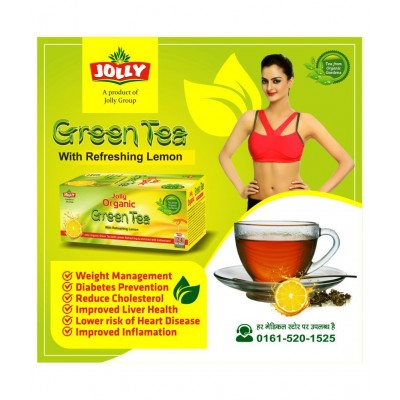 Jolly Herbal organic Green Tea Powder 3 gm Pack of 3