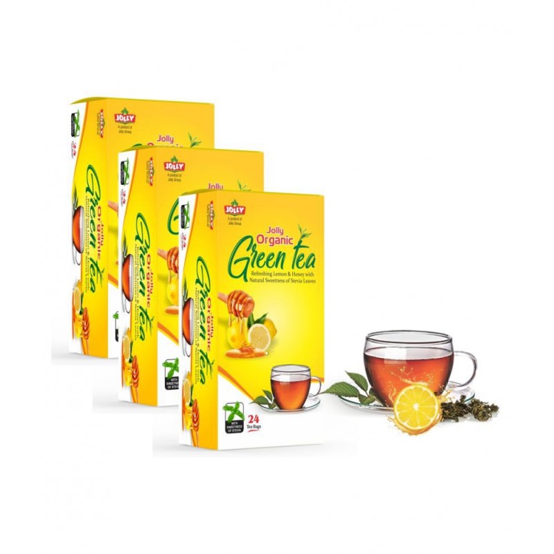 Jolly Herbal organic Green Tea Powder 3 gm Pack of 3