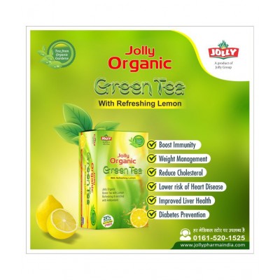 Jolly Herbal organic Green Tea Powder 5 gm Pack Of 5