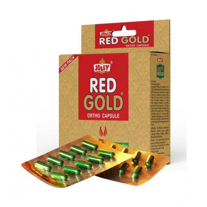 Jolly Pack of 1 Red Gold Ortho Capsule 1 gm Pack Of 1