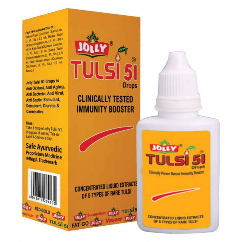 Jolly Pharma  Tulsi 51 Immunity Booster Drops  Liquid 24 ml Pack Of 1