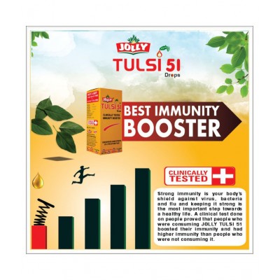 Jolly Tulsi 51 Drops Best Immunity Booster Liquid 3 gm Pack of 3