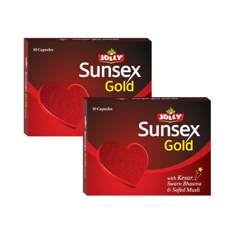 Jolly pack of 2 Sunsex Gold Capsule 2 gm Pack Of 2