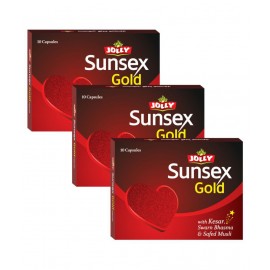 Jolly pack of 3 Sunsex Gold Capsule 3 gm Pack of 3