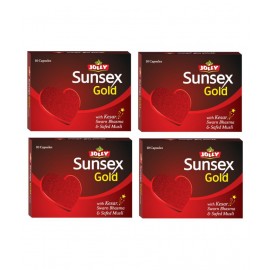 Jolly pack of 4 Sunsex Gold Capsule 4 gm Pack Of 4