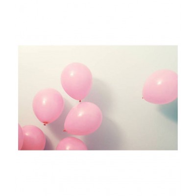 Joy Party Balloons Pink Heart Dot Happy Birthday Letter Foil with 40 Dark Pink & Light Pink Balloons(20 Each) + 1 Ribboon & 1 Straw Fort Happy Birthday Decoration Kit