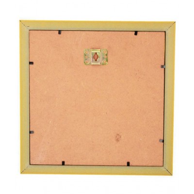 KESAR ZEMS Shree Kuber Yantra On Foil Paper With Fame (23 x 23 x 0.1 cm)Golden