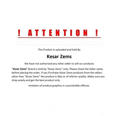 KESAR ZEMS White Stainless Steel Kada Bracelet for Men -B (Size:2.5 Inch)