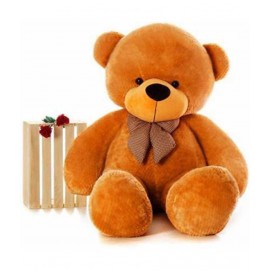 KIDS WONDERS 3 FEET Teddy Bear / high Quality / Neck brow / Cute and Soft Teddy Bear (Brown)
