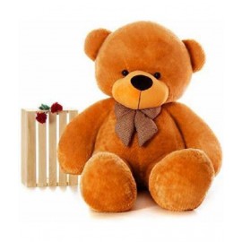 KIDS WONDERS 5 FEET Teddy Bear / High Quality / Neck Brow / Cute & Soft Teddy Bear (Brown)