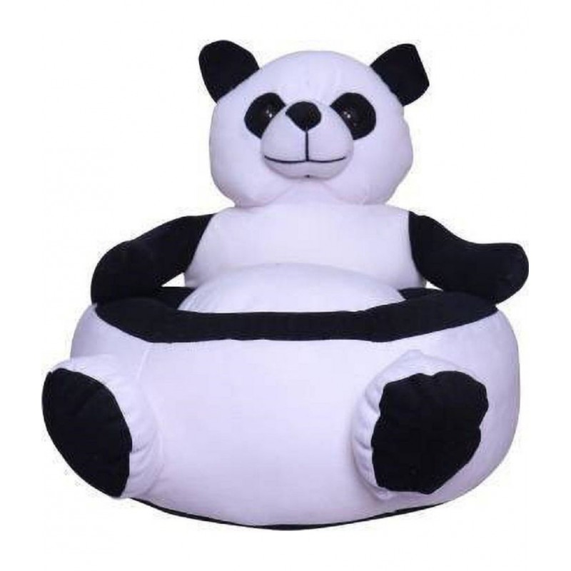 KIDS WONDERS Baby Teddy Soft Sofa Seat | Comfortable Soft Cushion Sofa (Panda)