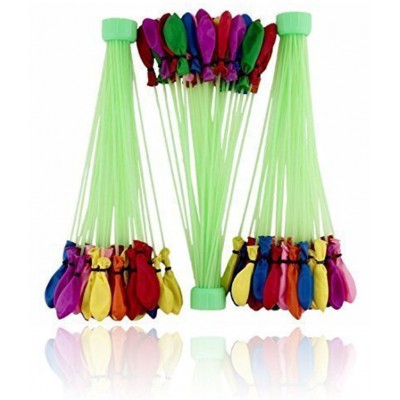 KIVYA Holi Ballons Rubber Water Balloons Holi Festival and Outdoor Water Sports Fun, Multicolor - Pack of 3 (111 Balloon)