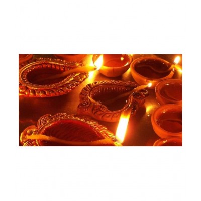 KIVYA Terracotta Diwali Diya - Pack of 12