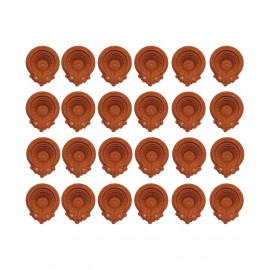 KIVYA Terracotta Diwali Diya - Pack of 24