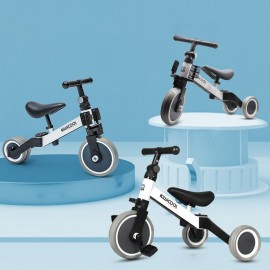 KIWICOOL 3in1 Balance Bike & Kids Beginner Rider Training Walker Bicycle & Baby Tricycle Bike Scooter For 1.5/2/3/4/5 Year Old Children