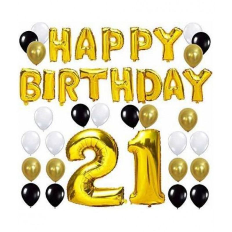 KR Solid 21st Happy Birthday Combo Decoration