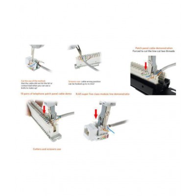 KRONE & ADC LSA PLUS Smooth Punch Down Tool Krone Tool with Sensor, Scissors, Wire Hook & Blade Telecom Phone Wire Cable Module RJ11 RJ45 Cat5 Ethernet Network Patch Panel Faceplate Tool Original Classic High Quality Universal Punch Down Insertion To