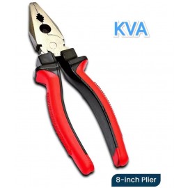 KVA Sturdy Steel tools hardware Combination Plier 8-inch for Home & Professional Use and Electrical Work