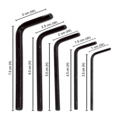 Kadio Allen/Hex Keys Set of 9 Pc