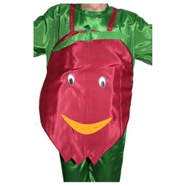 Kaku Fancy Dresses Pomegranate Cutout Costume With Cap For Kids (Free Size)