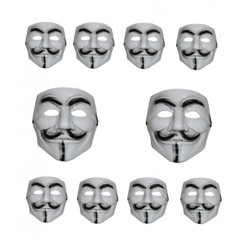 Kaku Fancy Dresses Vedanta Face for Kids Halloween Party/ Vedanta Face for Plays, Stage Shows - Pack of 10