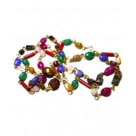 Kanha Ji Creations Natural Beautiful Navgrah or Navaratna mala Rosary Mala For all Rashi Kanha Ji Creations Natural Beautiful Navgrah or Navaratna mala Rosary Mala For all Rashi