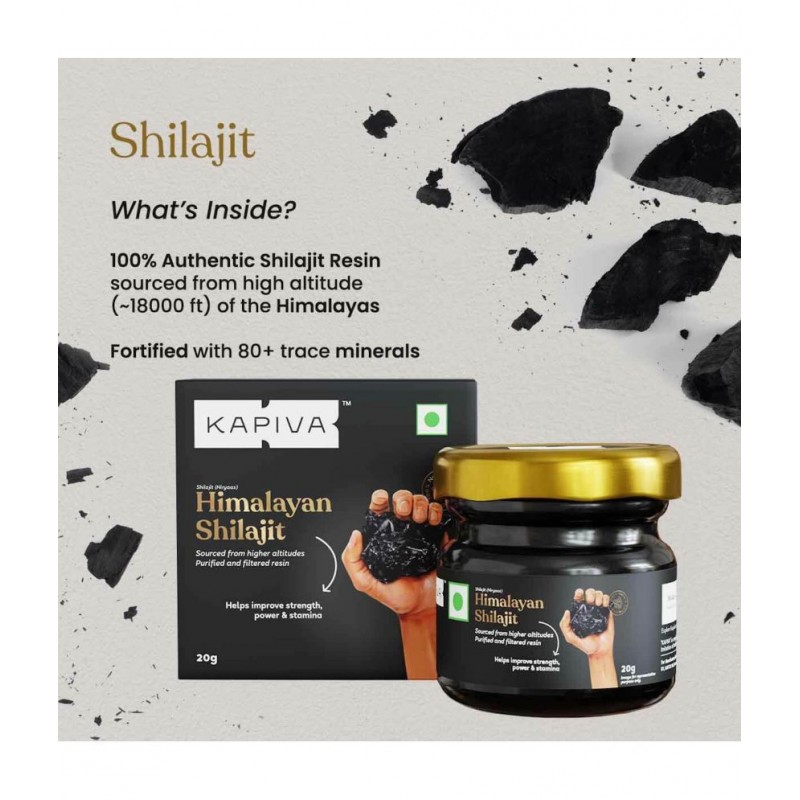 Kapiva Ayurveda Himalayan Shilajit Resin (20g)