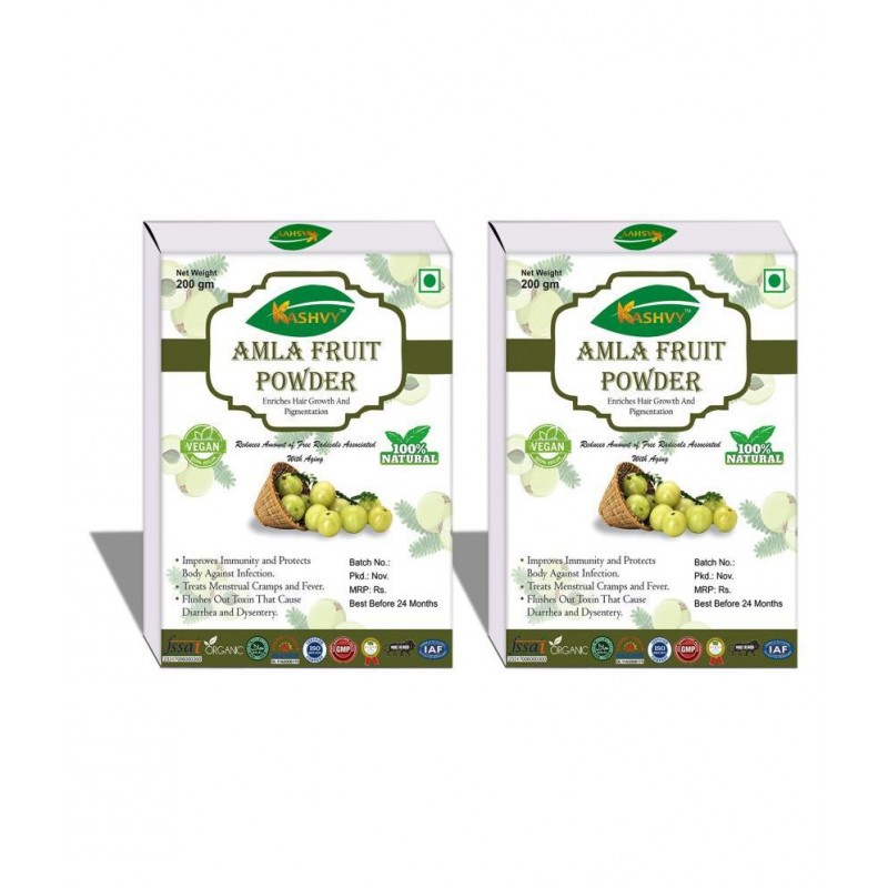 Kashvy Amla Fruit Powder 400 gm Pack Of 2