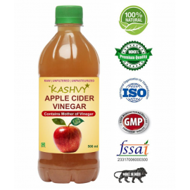 Kashvy Apple Cider Vinegar 500 ml Unflavoured